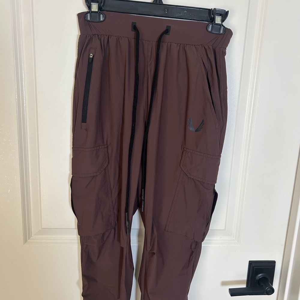 ASRV TETRA LITE CARGO HIGH RIB JOGGERS BROWN UNISEX Size XS DSG 0437
